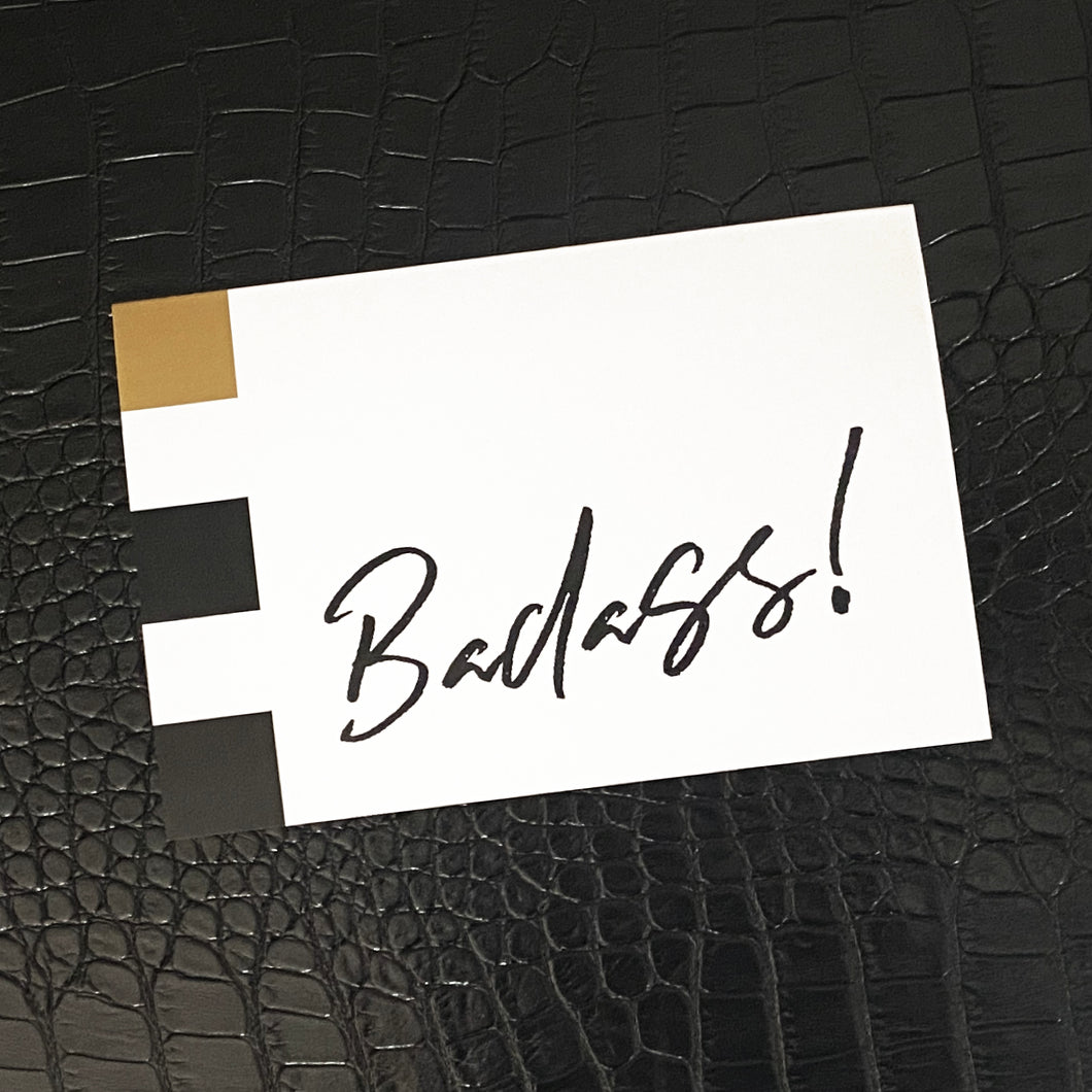 Badass - Note Card